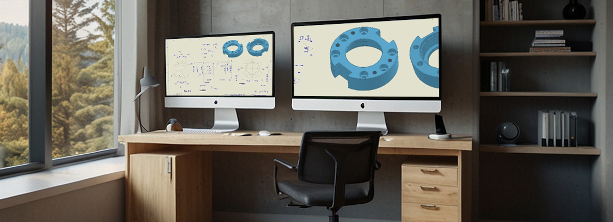 Default_Two_big_monitor_on_a_desk_a_keyboard_and_a_mouse_ina_m_0